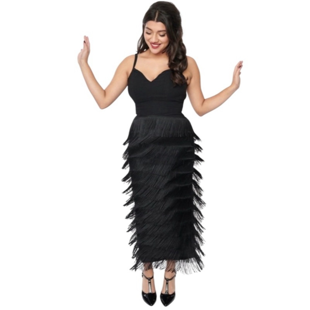 Some Like It Hot Fringe Wiggle Dress - Picture 1 of 14
